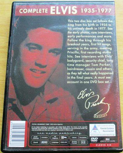 ELVIS PRESLEY Complete Elvis 1935-1977 DVD