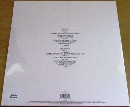 U2 Songs of Surrender Ltd Edition OPAQUE & WHITE 2xLP VINYL RECORD