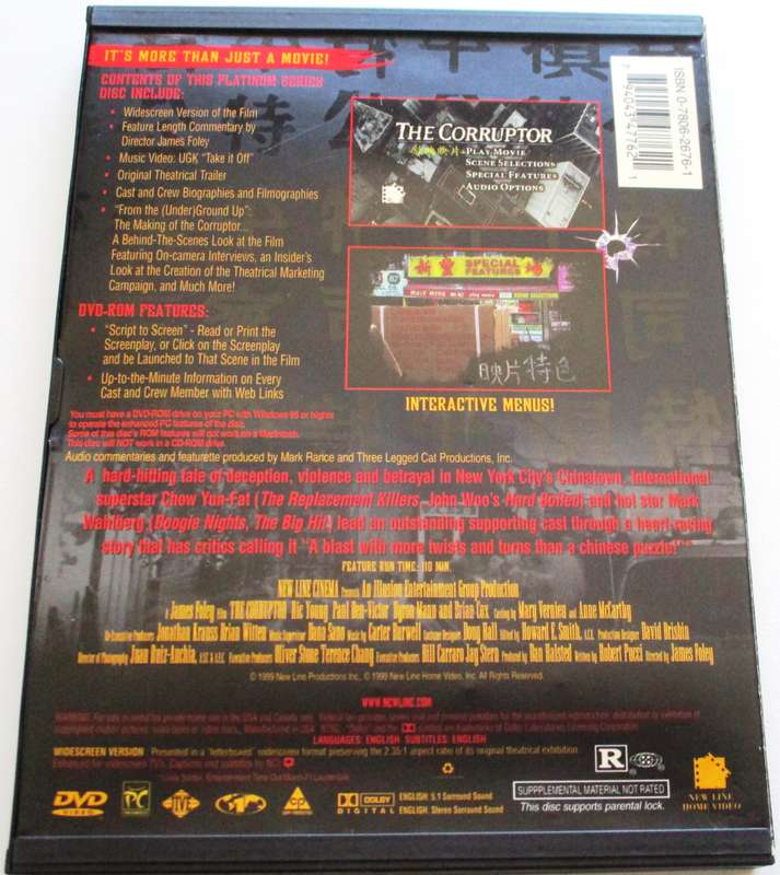 THE CORRUPTOR Mark Wahlberg DVD [BBOX 10] Region 1