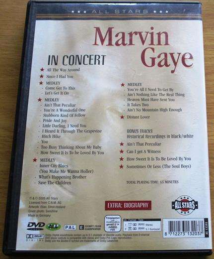 MARVIN GAYE Let's Get in On DVD