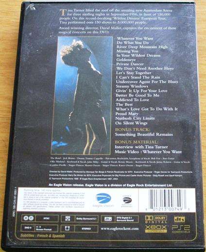TINA TURNER Live at Amsterdam DVD
