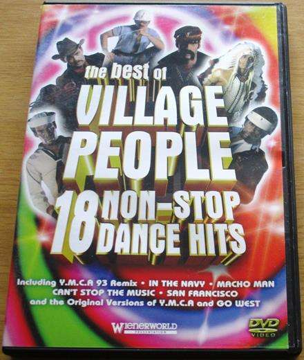 THE VILLAGE PEOPLE Best of The Village People 18 Non Stop Dance Hits DVD