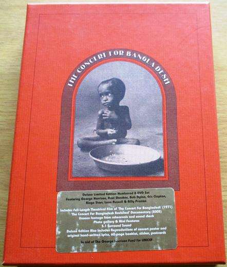 GEORGE HARRISON & friends Concert for Bangladesh 2xDVD region 1 with poster, postcards etc