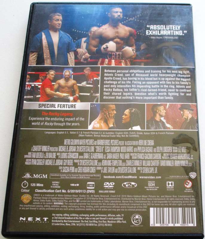 CREED II DVD [BBOX 10]