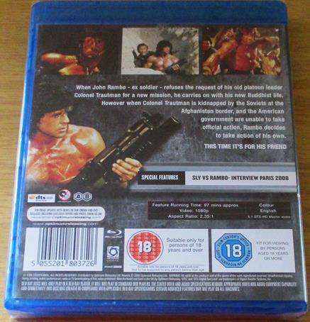 RAMBO III BLU RAY