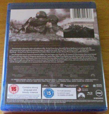 SAVING PRIVATE RYAN BLU RAY