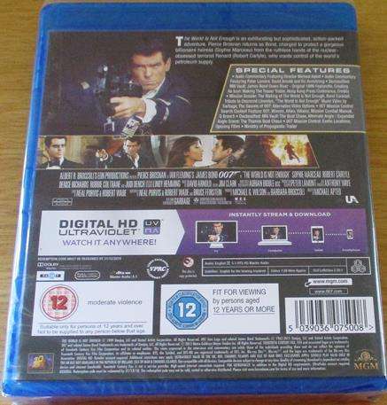 007 THE WORLD IS NOT ENOUGH BLU RAY + DIGITAL HD ULTRAVIOLET