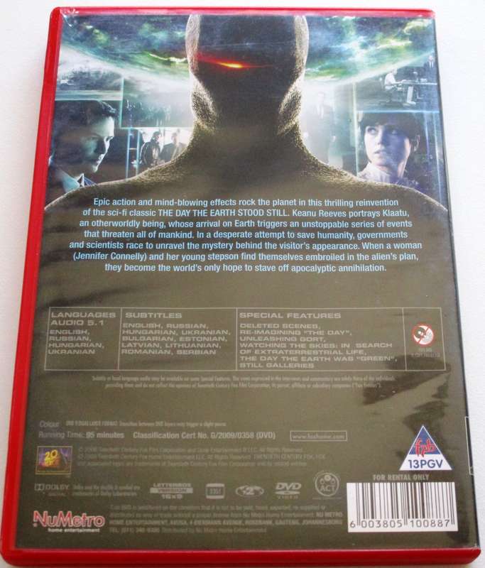THE DAY THE EARTH STOOD STILL DVD [BBOX 10]
