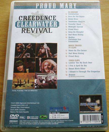 CREEDENCE CLEARWATER REVIVAL Proud Mary DVD