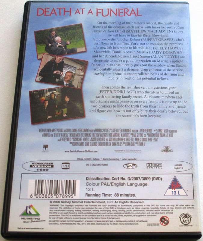 DEATH AT A FUNERAL DVD [BBOX 10]