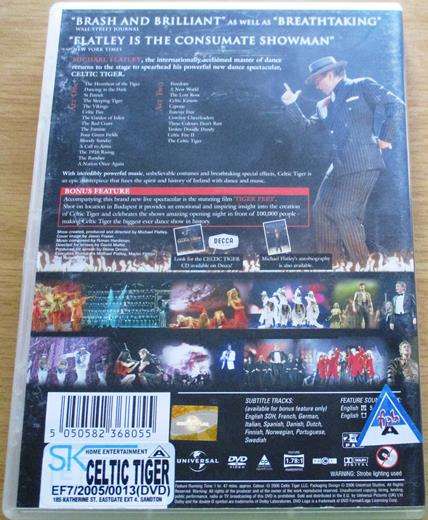 MICHAEL FLATLEY Celtic Tiger DVD  [BBOX 5]