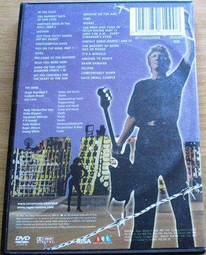 ROGER WATERS In the Flesh DVD Region 2 South African Release