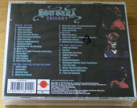 HOT TUNA Trilogy Hot Tuna / First Pull Up, Then Pull Down / Double Dose 3xCD FATBOX