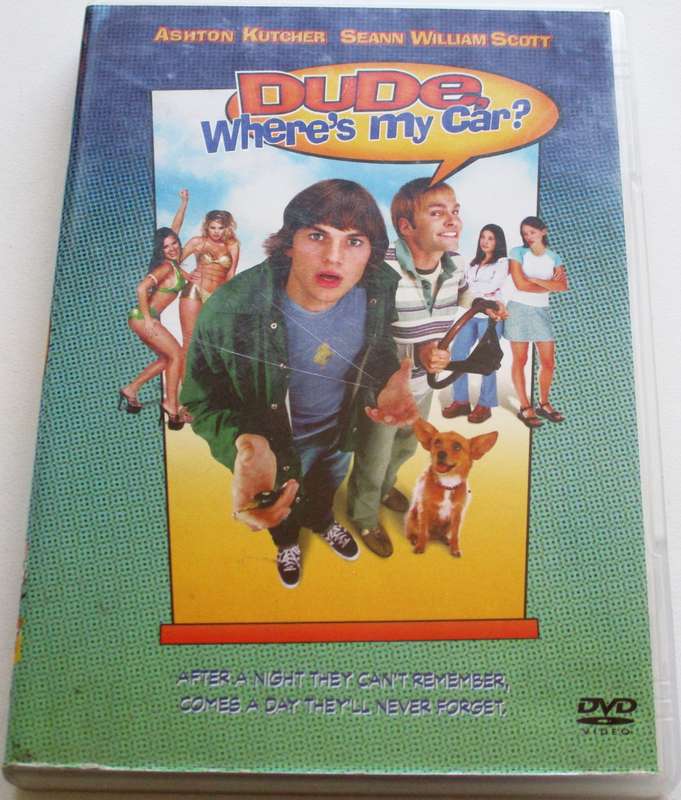 DUDE WHERE'S MY CAR? Ashton Kutcher DVD [BBOX 12]