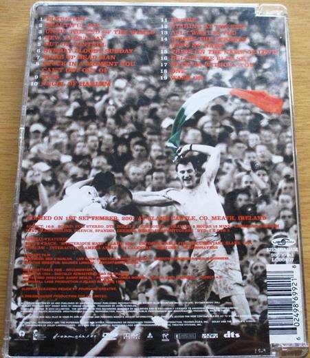 U2 Go Home Live from Slane Castle Ireland DVD