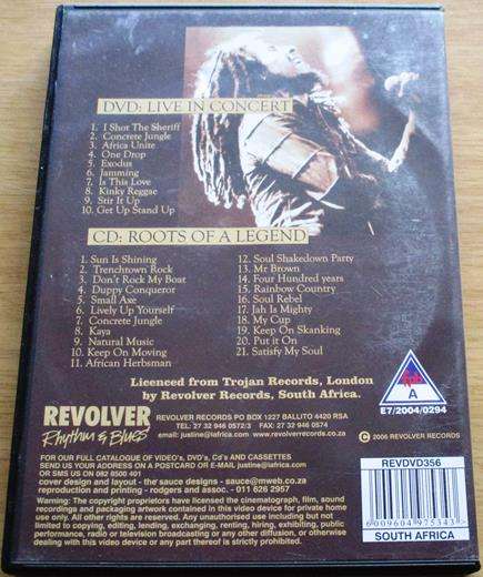 BOB MARLEY & THE WAILERS Roots of a Legend CD+DVD