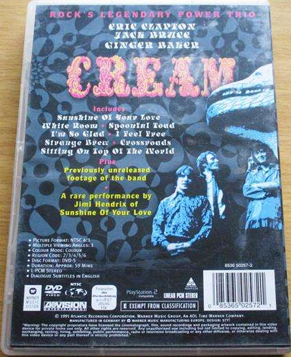CREAM Strange Brew  DVD