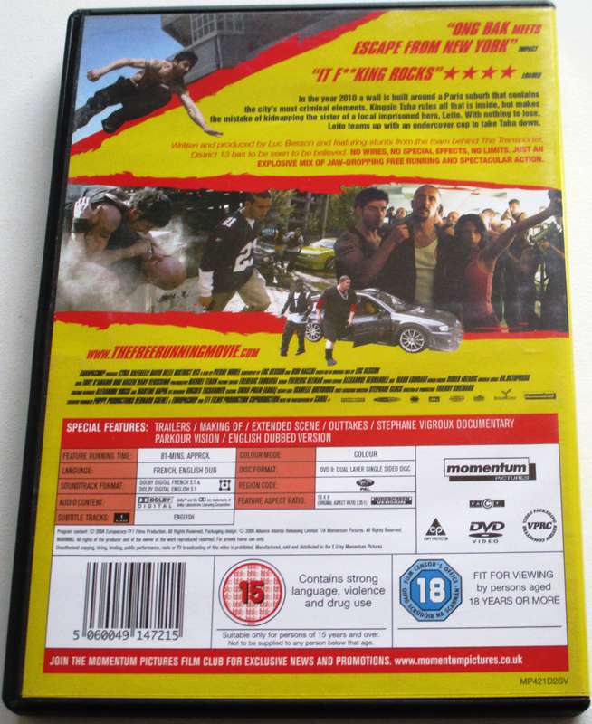 DISTRICT 13 DVD [BBOX 12]