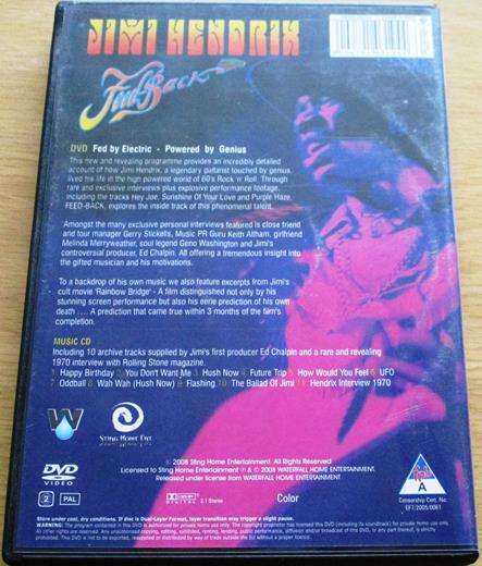 JIMI HENDRIX Feedback CD+DVD