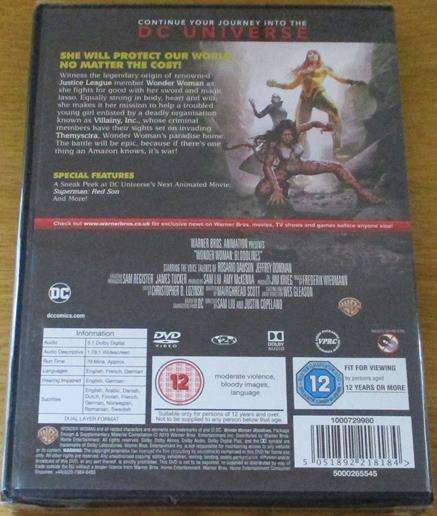 DC UNIVERSE WONDER WOMAN Bloodlines DVD [Shelf H]