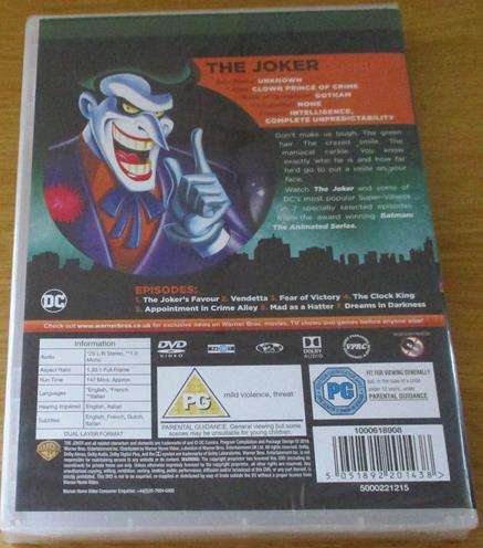 DC UNIVERSE Super-Villains THE JOKER DVD [Shelf H]