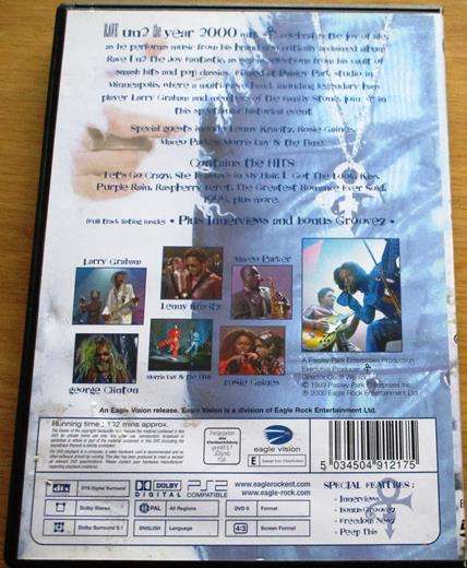 PRINCE In Concert Rave Un2 the Year 2000 DVD