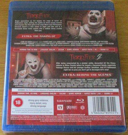 TERRIFIER + TERRIFIER 2 The Bloody Duo BLU RAY [Shelf H]