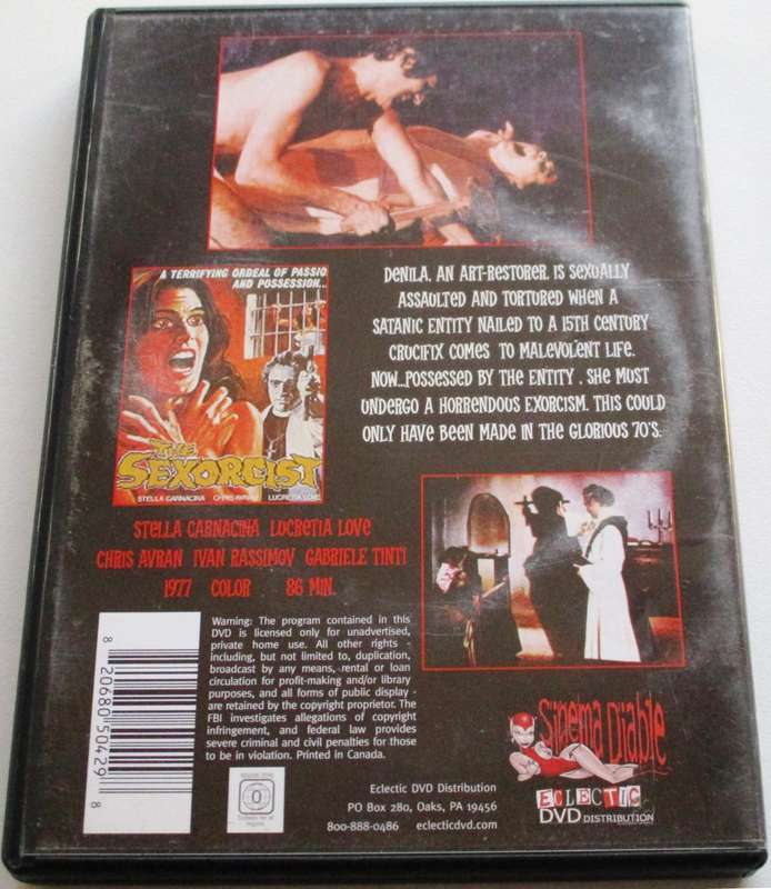 EERIE MIGNIGHT HORROR SHOW AKA THE SEXORCIST DVD [BBOX 12]