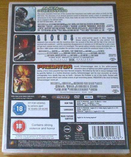 ALIEN VS PREDATOR / ALIENS / PREDATOR 3xDVD [Shelf H]