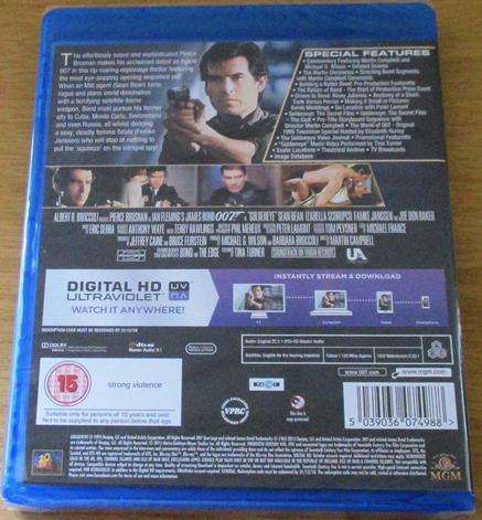 007 GOLDEN EYE BLU RAY + DIGITAL HD ULTRAVIOLET [Shelf H]