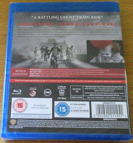 IT Chapter One BLU RAY [Shelf H]