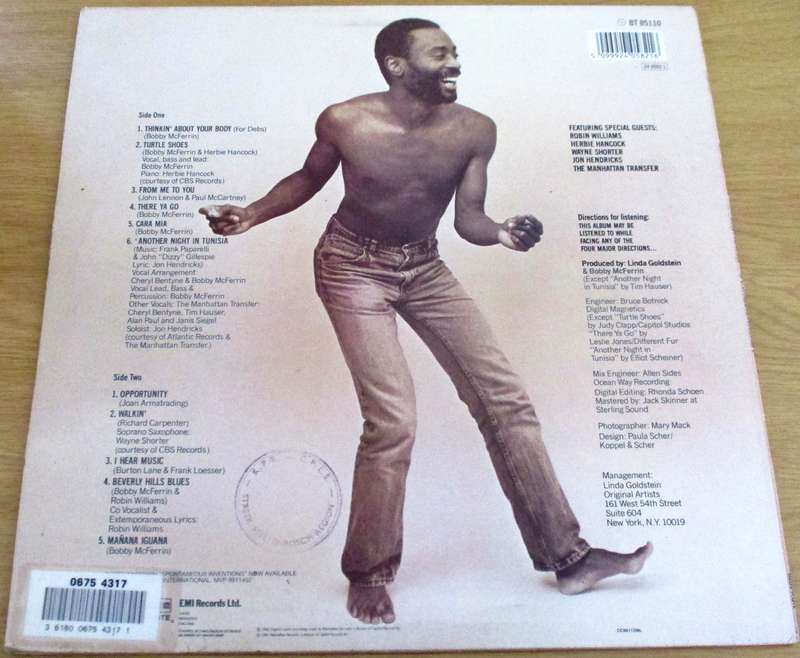BOBBY McFERRIN Spontaneous Inventions LP VINYL RECORD