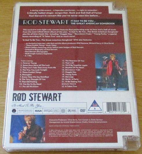 ROD STEWART It Had to Be You 2003 DVD
