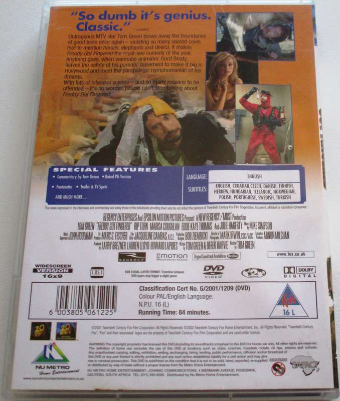 FREDDY GOT FINGERED DVD [BBOX 11]