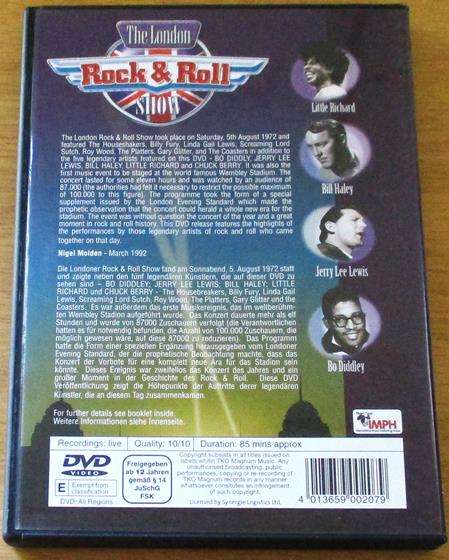 THE LONDON ROCK & ROLL SHOW 1972 DVD