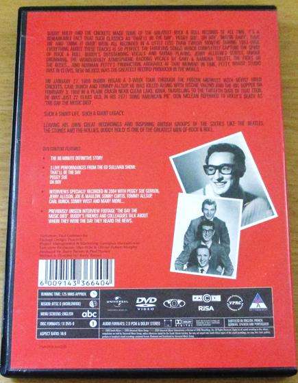 The Music of BUDDY HOLLY AND THE CRICKETS DVD