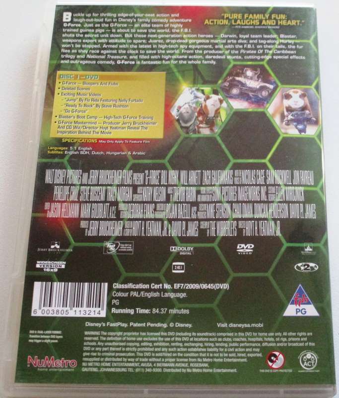 G-FORCE DVD  [BBOX 1]