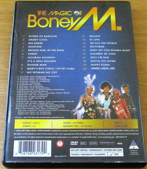 BONEY M The Magic of Boney M DVD