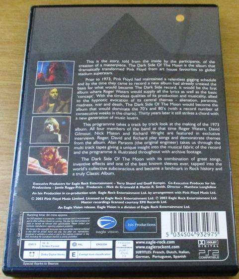 PINK FLOYD The Making of the Dark Side of the Moon DVD