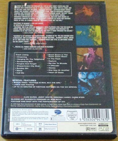 BLONDIE Live DVD