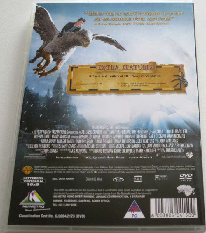 HARRY POTTER AND THE PRISONER OF AZKABAN DVD [BBOX 3]