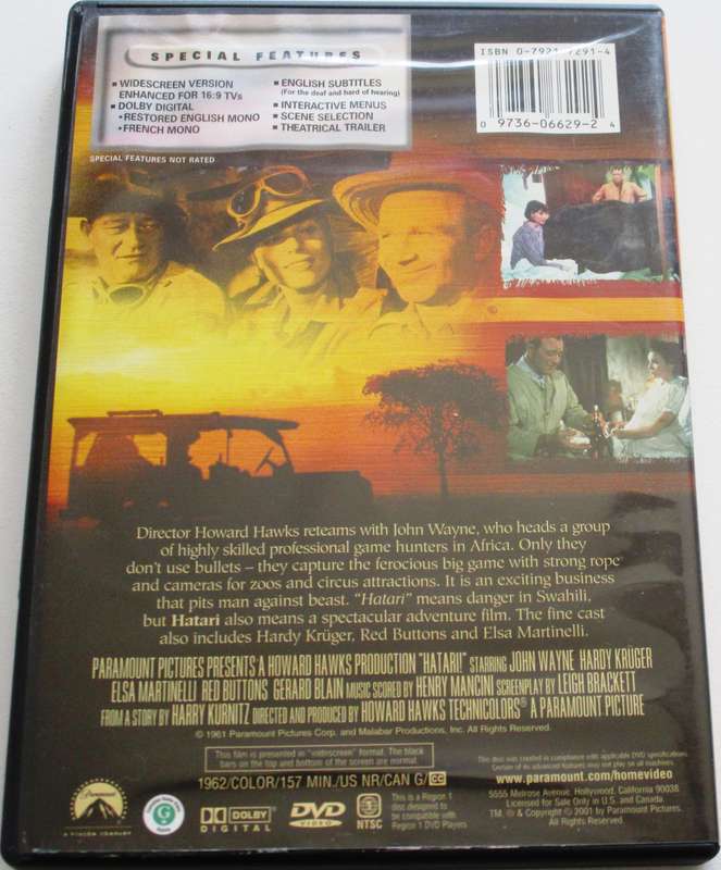 HATARI John Wayne DVD [BBOX 2]