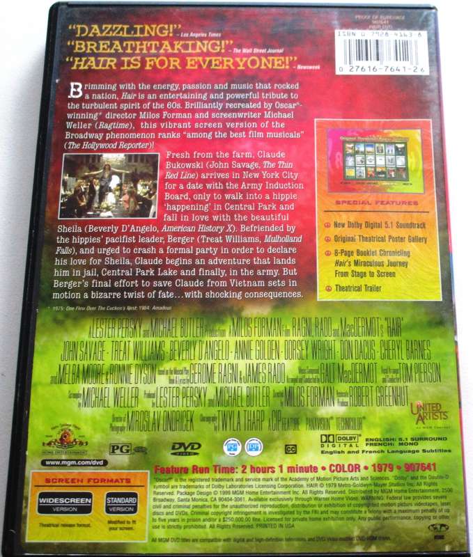 HAIR DVD [BBOX 2]