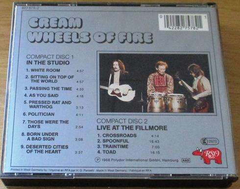 CREAM Wheels of Fire 2xCD FATBOX [G x 26]