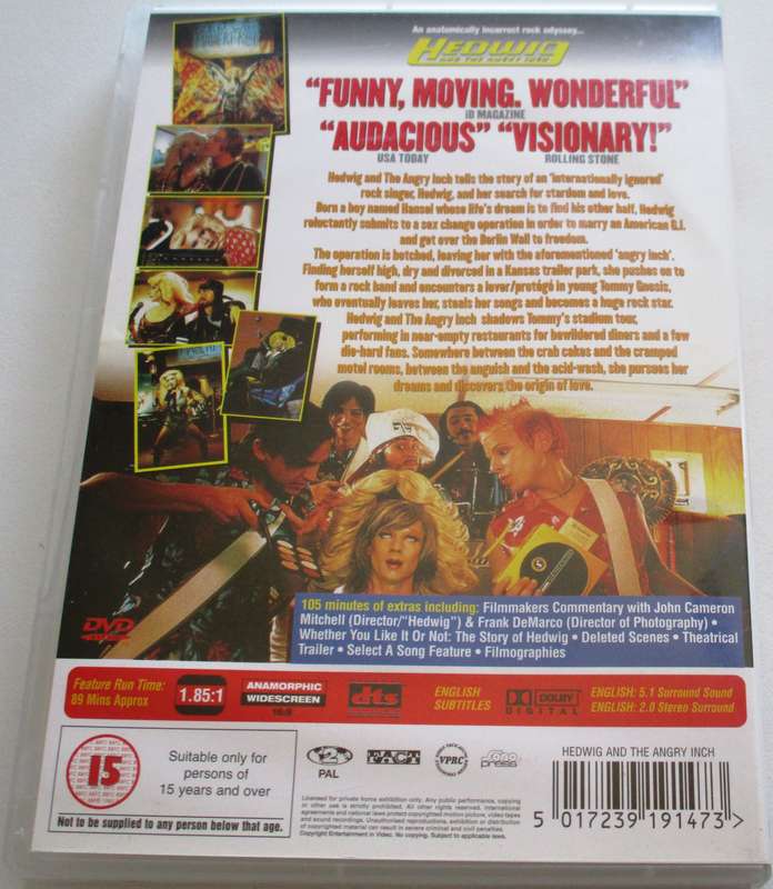 HEDWIG AND THE ANGRY INCH DVD [BBOX 2]