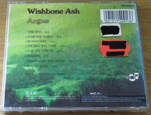 WISHBONE ASH Argus CD [G x 26]