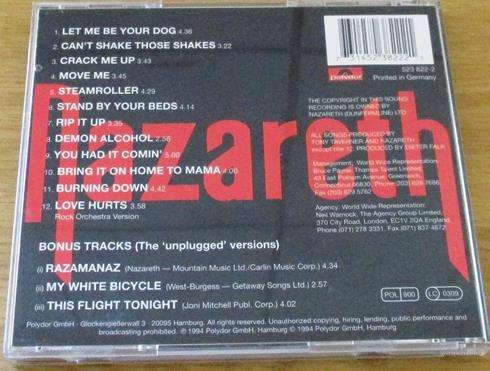 NAZARETH Move Me CD [Shelf G Box 17]