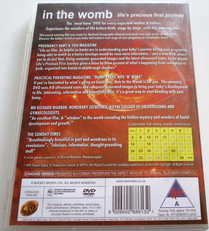 IN THE WOMB Life's precious First Journey DVD [BBOX 3]
