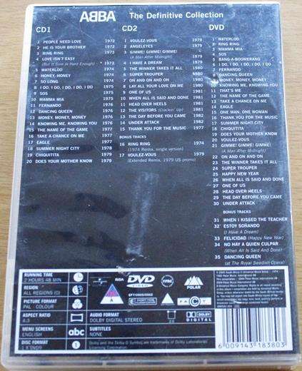 ABBA The Definitive Collection 2xCD+DVD