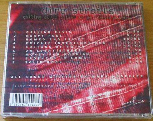 DIRE STRAITS Calling Elvis Live CD [Shelf G Box 27]